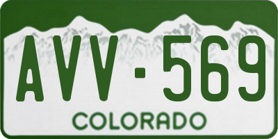 CO license plate AVV569