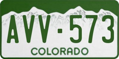 CO license plate AVV573