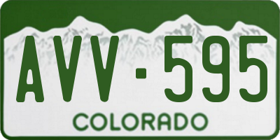 CO license plate AVV595