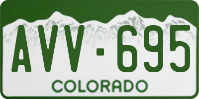 CO license plate AVV695