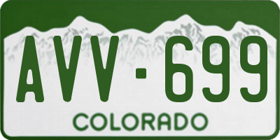CO license plate AVV699