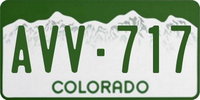 CO license plate AVV717