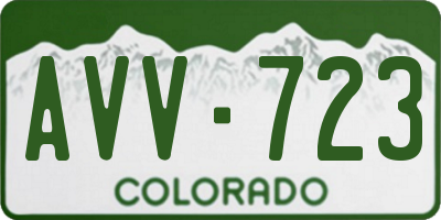 CO license plate AVV723