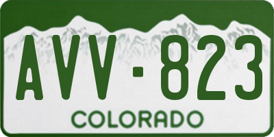 CO license plate AVV823