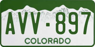 CO license plate AVV897