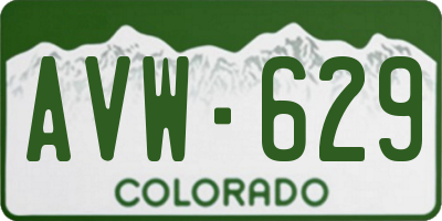 CO license plate AVW629