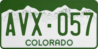CO license plate AVX057