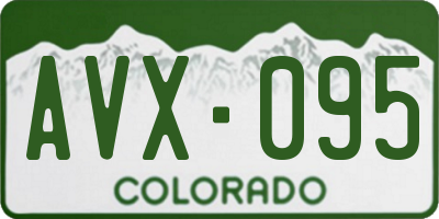 CO license plate AVX095