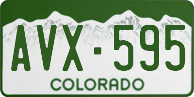 CO license plate AVX595