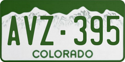 CO license plate AVZ395
