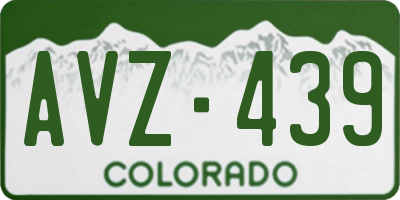 CO license plate AVZ439
