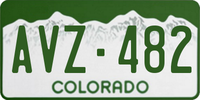 CO license plate AVZ482