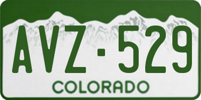 CO license plate AVZ529