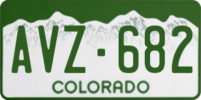 CO license plate AVZ682