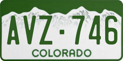CO license plate AVZ746
