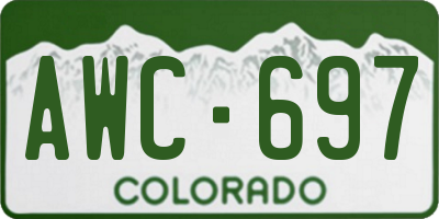 CO license plate AWC697