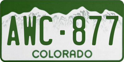 CO license plate AWC877