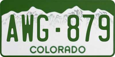 CO license plate AWG879