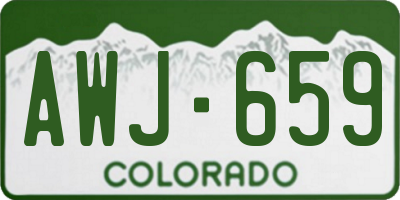CO license plate AWJ659