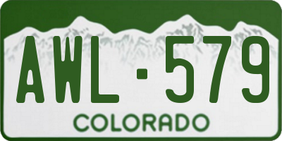 CO license plate AWL579