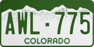 CO license plate AWL775