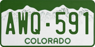 CO license plate AWQ591