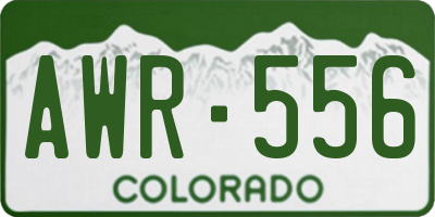 CO license plate AWR556