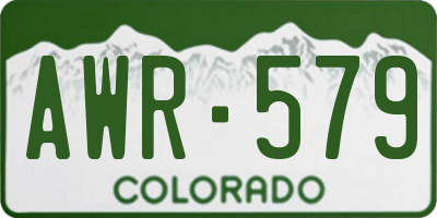 CO license plate AWR579