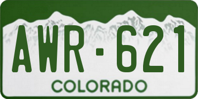 CO license plate AWR621