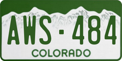 CO license plate AWS484