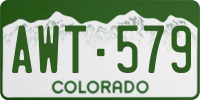 CO license plate AWT579