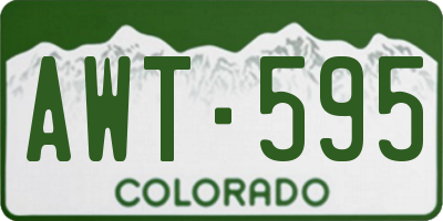 CO license plate AWT595