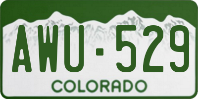 CO license plate AWU529
