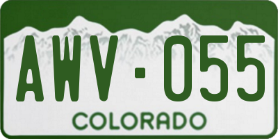 CO license plate AWV055