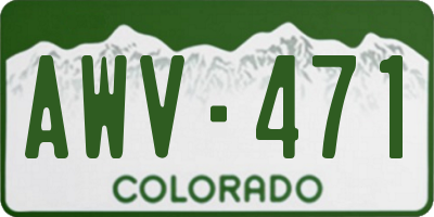 CO license plate AWV471
