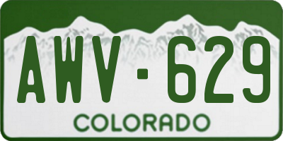 CO license plate AWV629