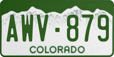 CO license plate AWV879