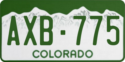 CO license plate AXB775