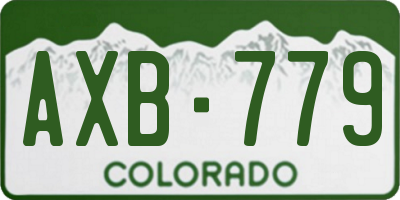 CO license plate AXB779