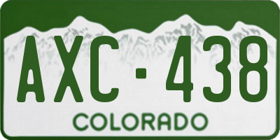 CO license plate AXC438