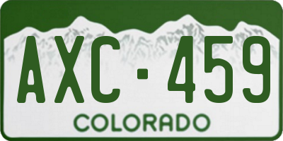 CO license plate AXC459