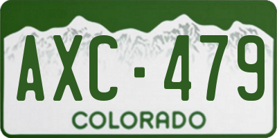 CO license plate AXC479