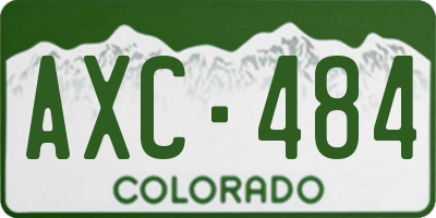 CO license plate AXC484