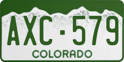 CO license plate AXC579