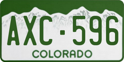 CO license plate AXC596