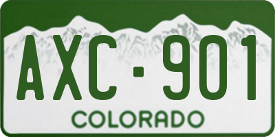 CO license plate AXC901