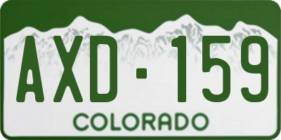 CO license plate AXD159