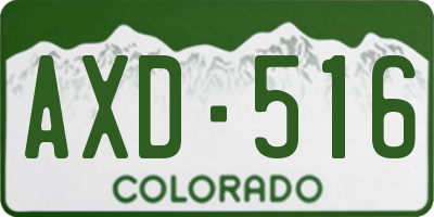 CO license plate AXD516