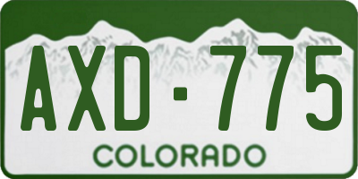CO license plate AXD775