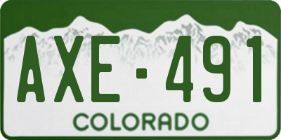 CO license plate AXE491